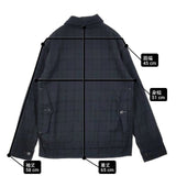 POST OVERALLS POST OʼALLS USA製 ウール ブラックウォッチ チェック ジャケット グリーン ネイビー メンズ ポストオーバーオールズ【中古】6-0817T∞