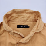 LOLO LS-3 プルオーバー サイズL サイドポケット 長袖シャツ オレンジ メンズ ロロ【中古】6-0414M♪