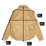 LOLO LS-3 プルオーバー サイズL サイドポケット 長袖シャツ オレンジ メンズ ロロ【中古】6-0414M♪