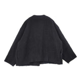 HAU/CLASKA ノーカラーコート 2211-0299 ウール ショート丈 コート ブラック レディース ハウ/クラスカ【中古】6-0817T∞