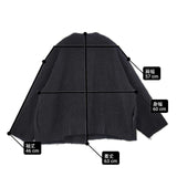 HAU/CLASKA ノーカラーコート 2211-0299 ウール ショート丈 コート ブラック レディース ハウ/クラスカ【中古】6-0817T∞