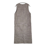 UNITED ARROWS UWSC W/P ジャンパースカート 定価25300円 ノースリーブ チェック ワンピース グレージュ レディース ユナイテッドアローズ【中古】6-0520M∞
