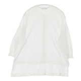 mizuiro-ind コットン クルーネック 2-226709 カーディガン ホワイト レディース ミズイロインド【中古】6-0504M∞