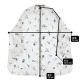 R&D.M.Co- OZ PRINT TYPEWRITER ROOMY SHIRT バンドカラ― チュニック オズの魔法使い ブラウス シャツ ホワイト ネイビー レディース オールドマンズテーラー【中古】6-0403M♪