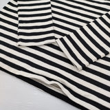 R&D.M.Co- コットン ボーダー サイズM 長袖Ｔシャツ カットソー ロンＴ オフホワイト ブラック レディース オールドマンズテーラー【中古】6-0424M♪