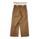 MARGARET HOWELL 578-0143608 YARN DYED WOOL LINEN トラウザーズ サイズ1 定価47300円 パンツ キャメル レディース マーガレットハウエル【中古】6-0504M∞