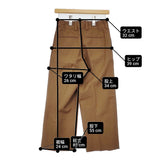 MARGARET HOWELL 578-0143608 YARN DYED WOOL LINEN トラウザーズ サイズ1 定価47300円 パンツ キャメル レディース マーガレットハウエル【中古】6-0504M∞