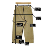 MARGARET HOWELL WASHED COTTON TWILL テーパード サイズ1 定価37400円 パンツ 25SS ベージュ レディース マーガレットハウエル【中古】6-0307G♪