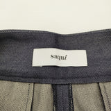 saqui ウールブレンドデニム キャロットパンツ テーパードスラックス サイズ34 21AW12 パンツ ネイビー レディース サキ【中古】6-0914T♪