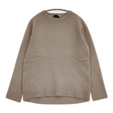 ATON FUR CASHMERE CREWNECK SWEATER サイズ2 定価42900円 カシミヤ100％ クルーネック セーター ニット グレージュ レディース エイトン【中古】6-0914T♪