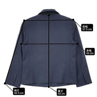 theory ウール混 サイズ0 CROP BOXY SB JKT TRACEABLE WOOL 紺ブレ