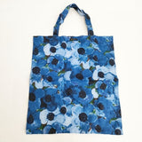 R&D.M.Co- ANEMONE PRINT LINEN TOTE BAG 定価7700円 リネン アネモネ トートバッグ ブルー レディース オールドマンズテーラー【中古】6-0812G∞
