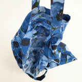 R&D.M.Co- ANEMONE PRINT LINEN TOTE BAG 定価7700円 リネン アネモネ トートバッグ ブルー レディース オールドマンズテーラー【中古】6-0812G∞
