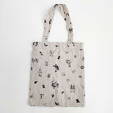R&D.M.Co- ブリティッシュスポーツ エンブロイダリー リネン B.S EMBROIDERY LINEN トートバッグ ベージュ レディース オールドマンズテーラー【中古】6-0812G∞