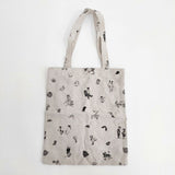 R&D.M.Co- ブリティッシュスポーツ エンブロイダリー リネン B.S EMBROIDERY LINEN トートバッグ ベージュ レディース オールドマンズテーラー【中古】6-0812G∞