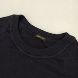 R&D.M.Co- 4-GAUZE RAGLAN SH ガーゼ 長袖Ｔシャツ カットソー ロンＴ ネイビー レディース オールドマンズテーラー【中古】6-0622M∞