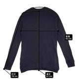 R&D.M.Co- 4-GAUZE RAGLAN SH ガーゼ 長袖Ｔシャツ カットソー ロンＴ ネイビー レディース オールドマンズテーラー【中古】6-0622M∞