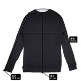 R&D.M.Co- 4-GAUZE RAGLAN SH ガーゼ 長袖Ｔシャツ カットソー ロンＴ ブラック レディース オールドマンズテーラー【中古】6-0622M∞