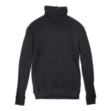 R&D.M.Co- 4-GAUZE RAGLAN SH ガーゼ ハイネック コットン 日本製 長袖Ｔシャツ カットソー ロンＴ ブラック レディース オールドマンズテーラー【中古】6-0511M△