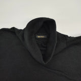 R&D.M.Co- 4-GAUZE RAGLAN SH ガーゼ ハイネック コットン 日本製 長袖Ｔシャツ カットソー ロンＴ ブラック レディース オールドマンズテーラー【中古】6-0511M△