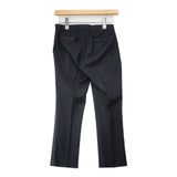 M・Fil イージートラウザーズ サイドライン 側章 110-13362 スラックス パンツ ブラック レディース エムフィル【中古】6-1008G∞