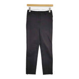 MASSE MENSCH ストレッチパンツ 裾サイドファスナー パンツ ブラック レディース マッセメンシュ【中古】6-0622G∞