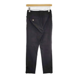 MASSE MENSCH ストレッチパンツ 裾サイドファスナー パンツ ブラック レディース マッセメンシュ【中古】6-0622G∞