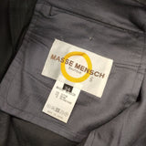MASSE MENSCH ストレッチパンツ 裾サイドファスナー パンツ ブラック レディース マッセメンシュ【中古】6-0622G∞