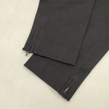 MASSE MENSCH ストレッチパンツ 裾サイドファスナー パンツ ネイビー レディース マッセメンシュ【中古】6-0622G∞