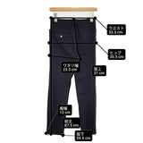 MASSE MENSCH ストレッチパンツ 裾サイドファスナー パンツ ネイビー レディース マッセメンシュ【中古】6-0622G∞