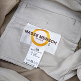 MASSE MENSCH ストレッチパンツ サイドボタン クロップド丈 パンツ ベージュ レディース マッセメンシュ【中古】6-0622G∞
