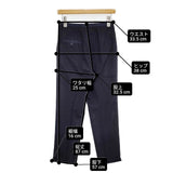 MASSE MENSCH センタープレススラックス 日本製 サイズ36 ウール パンツ ネイビー レディース マッセメンシュ【中古】6-0622G∞