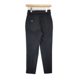 MASSE MENSCH センタープレス スラックス ベルト付き サイズ36 パンツ ブラック レディース マッセメンシュ【中古】6-1008T∞