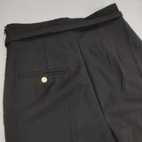 MASSE MENSCH センタープレス スラックス ベルト付き サイズ36 パンツ ブラック レディース マッセメンシュ【中古】6-1008T∞