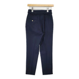 MASSE MENSCH センタープレス スラックス ベルト付き サイズ36 パンツ ネイビー レディース マッセメンシュ【中古】6-1008T∞