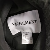 VACHEMENT ヴァシュモン リサイクルシェルタフタ×ボア リバーシブルコート 38 定価79200円 VL-32-203 コート ブラック レディース【中古】6-0309T♪