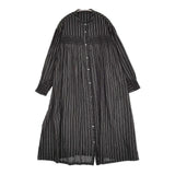 Conges payes/ADIEU TRISTESSE スモッキングドビーワンピース ブラック ホワイト レディース コンジェ ペイエ/アデュートリステス【中古】6-0424M♪