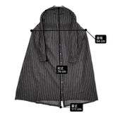 Conges payes/ADIEU TRISTESSE スモッキングドビーワンピース ブラック ホワイト レディース コンジェ ペイエ/アデュートリステス【中古】6-0424M♪