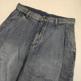 Anna Kerry テンセルバルーンパンツ 定価18480円 68261602 サイズ40 デニムパンツ ブルー レディース アンナケリー【中古】6-0520G∞