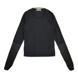 RIAM Plage 新品 R’IAM Sheer Cuff プルオーバー 定価11000円 24070922603140 長袖Ｔシャツ カットソー ロンＴ ブラック レディース リアムプラージュ【中古】6-0520M∞