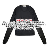 RIAM Plage 新品 R’IAM Sheer Cuff プルオーバー 定価11000円 24070922603140 長袖Ｔシャツ カットソー ロンＴ ブラック レディース リアムプラージュ【中古】6-0520M∞