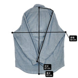 RALPH LAUREN BIG FIT ポケット付き BDシャツ ボタンダウン サイズM 長袖シャツ ライトブルー メンズ ラルフローレン【中古】6-0320M♪