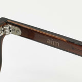 AIM chronostasis br2 定価15950円 サングラス ブラウン ライトグリーン レディース エイム【中古】6-0530G∞