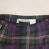 O'NEIL OF DUBLIN チェック ウールキルト ラップ 巻き スカート グリーン ピンク レディース オニールオブダブリン【中古】6-0817T∞