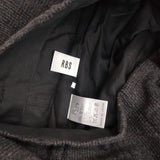 RBS/Ray Beams ワイドパンツ チェック柄 ウール 日本製 サイズ1 パンツ チャコールグレー レディース アールビーエス/レイビームス【中古】6-1016T△
