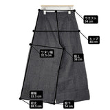 RBS/Ray Beams ワイドパンツ チェック柄 ウール 日本製 サイズ1 パンツ チャコールグレー レディース アールビーエス/レイビームス【中古】6-1016T△