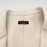 VERMEIL par iena リバーテーラードジャケットコート 定価34650円 テーラードジャケット 23AW オフホワイト レディース ヴェルメイユパーイエナ【中古】6-1016T♪