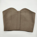 Ameri VINTAGE 3WAY BARE TOP COMBINAISON ビスチェ パンツ セット サイズM パンツ グレージュ レディース アメリヴィンテージ【中古】6-0424G♪
