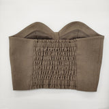 Ameri VINTAGE 3WAY BARE TOP COMBINAISON ビスチェ パンツ セット サイズM パンツ グレージュ レディース アメリヴィンテージ【中古】6-0424G♪