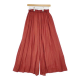 UNITED ARROWS UWMF P サテンマキシ キュロットパンツ パンツ レッド レディース ユナイテッドアローズ【中古】6-0504M∞